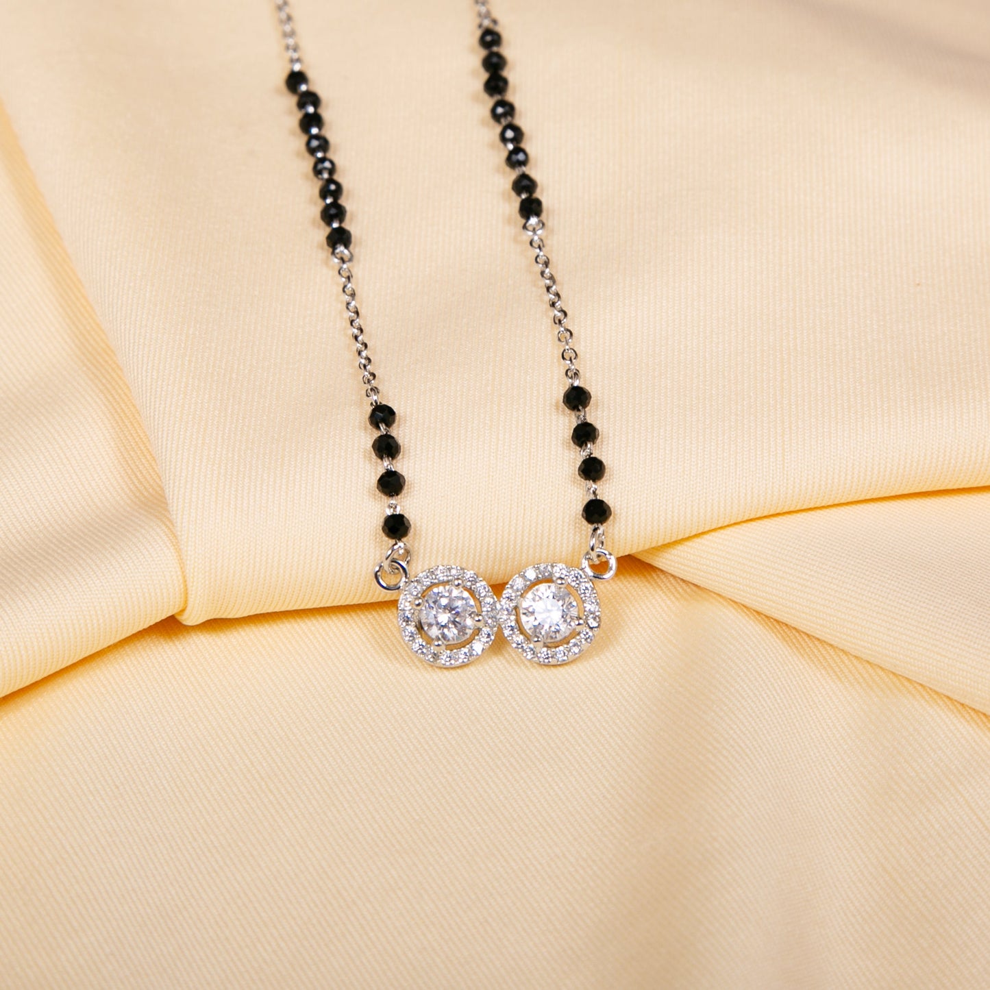 Floral Zircon Mangalsutra