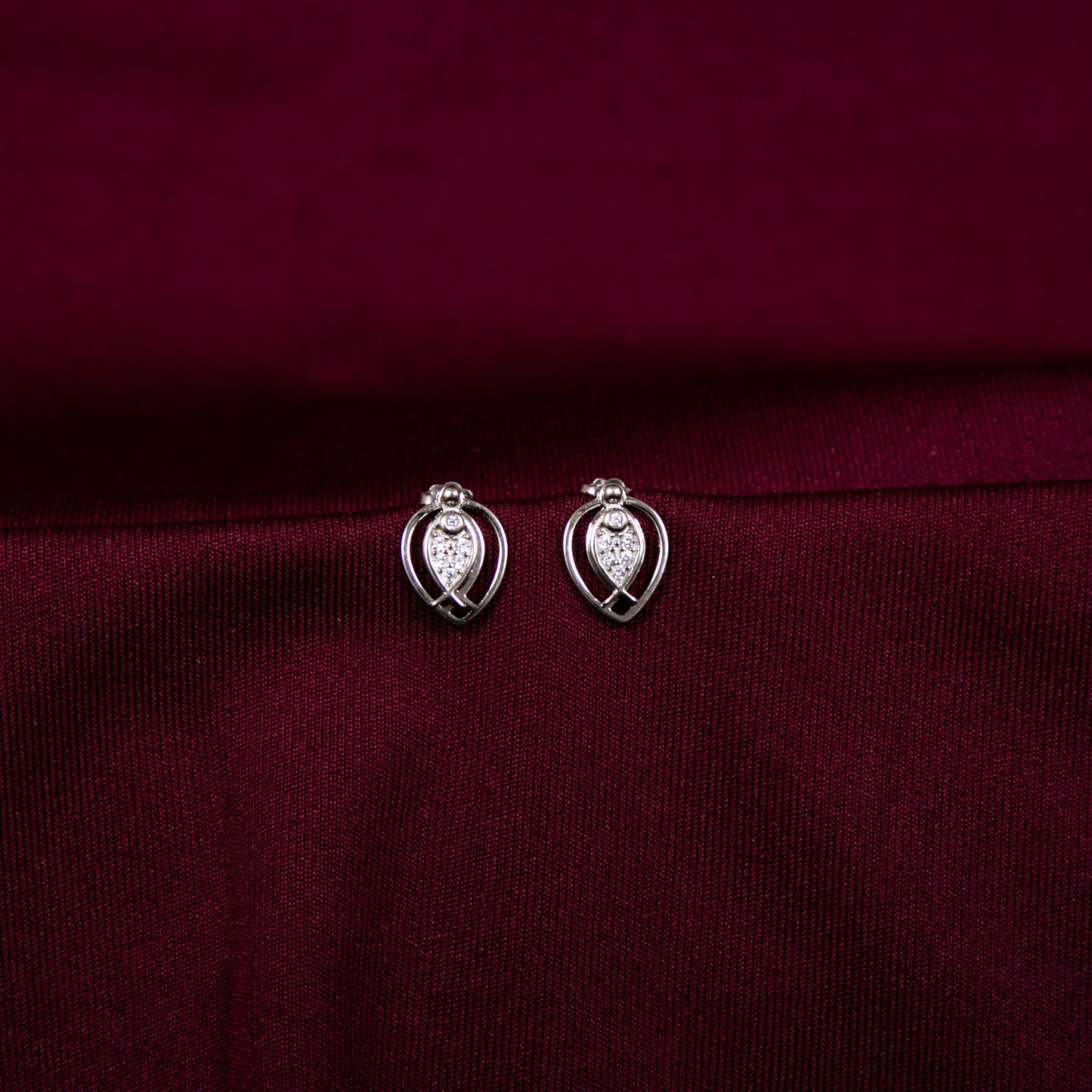 Fish Zircon Earring Tops