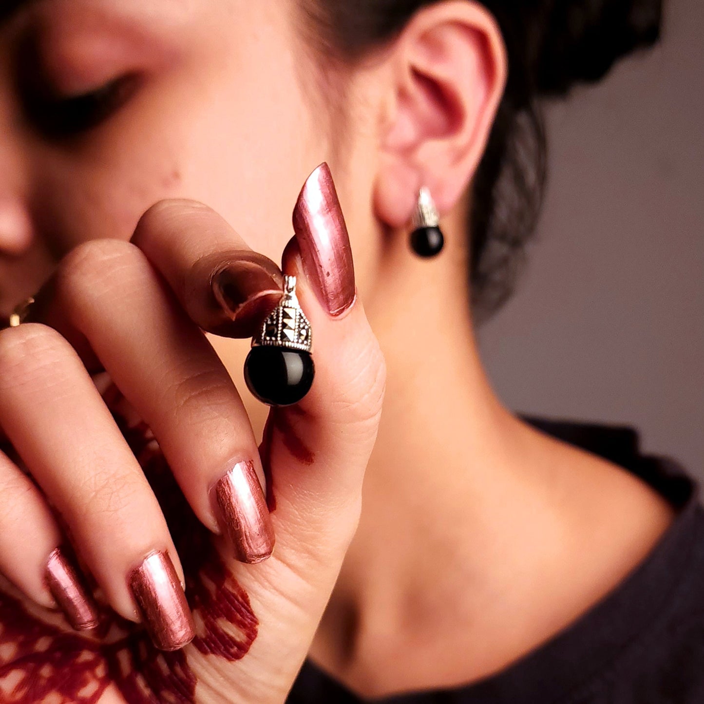 Simple Traditional Zircon Earring Tops