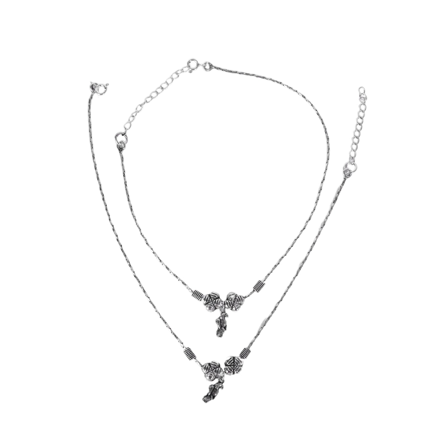 925 Silver Eagle Hanging Chain Anklet