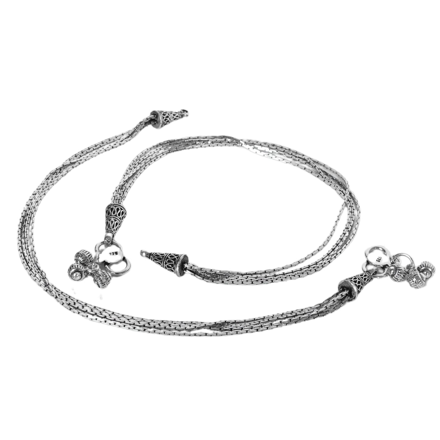 925 Silver Chain Style Anklet