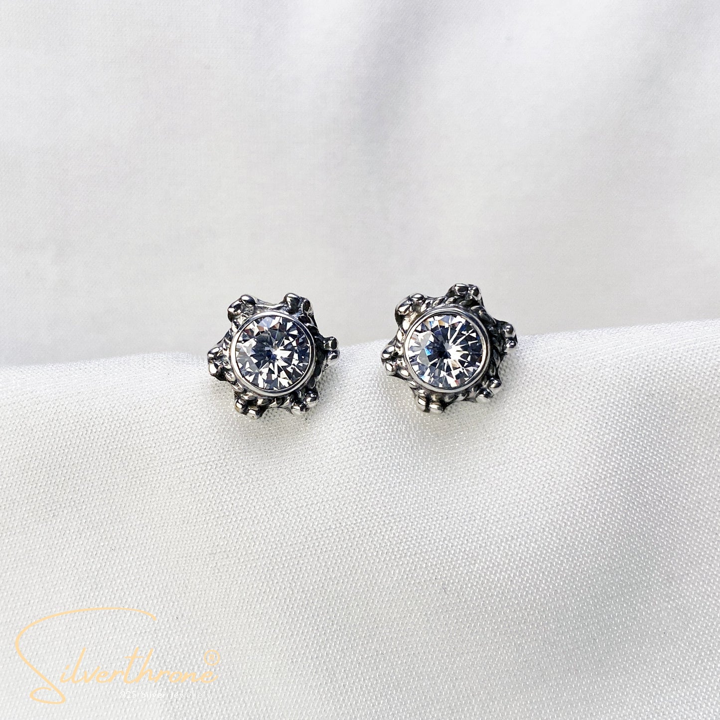 floral Zircon Tops Earing