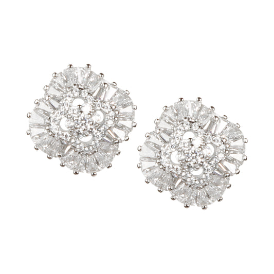 Trendy floral Zircon Tops Earing