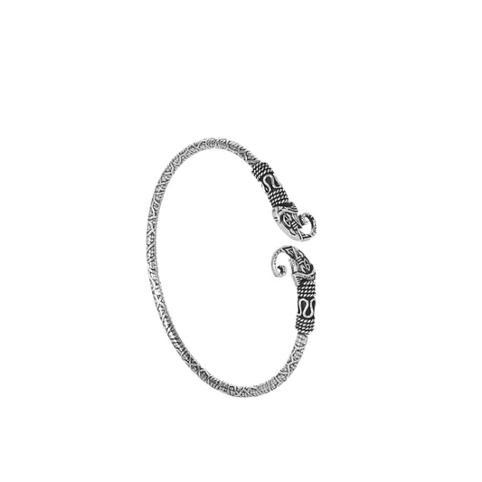 Cute Elephant Design Silver Bracelet