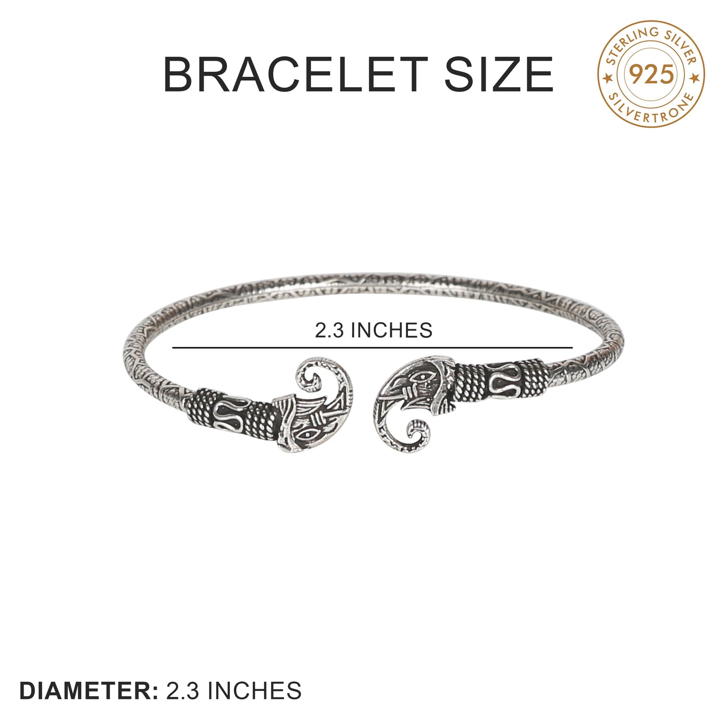 Cute Elephant Design Silver Bracelet