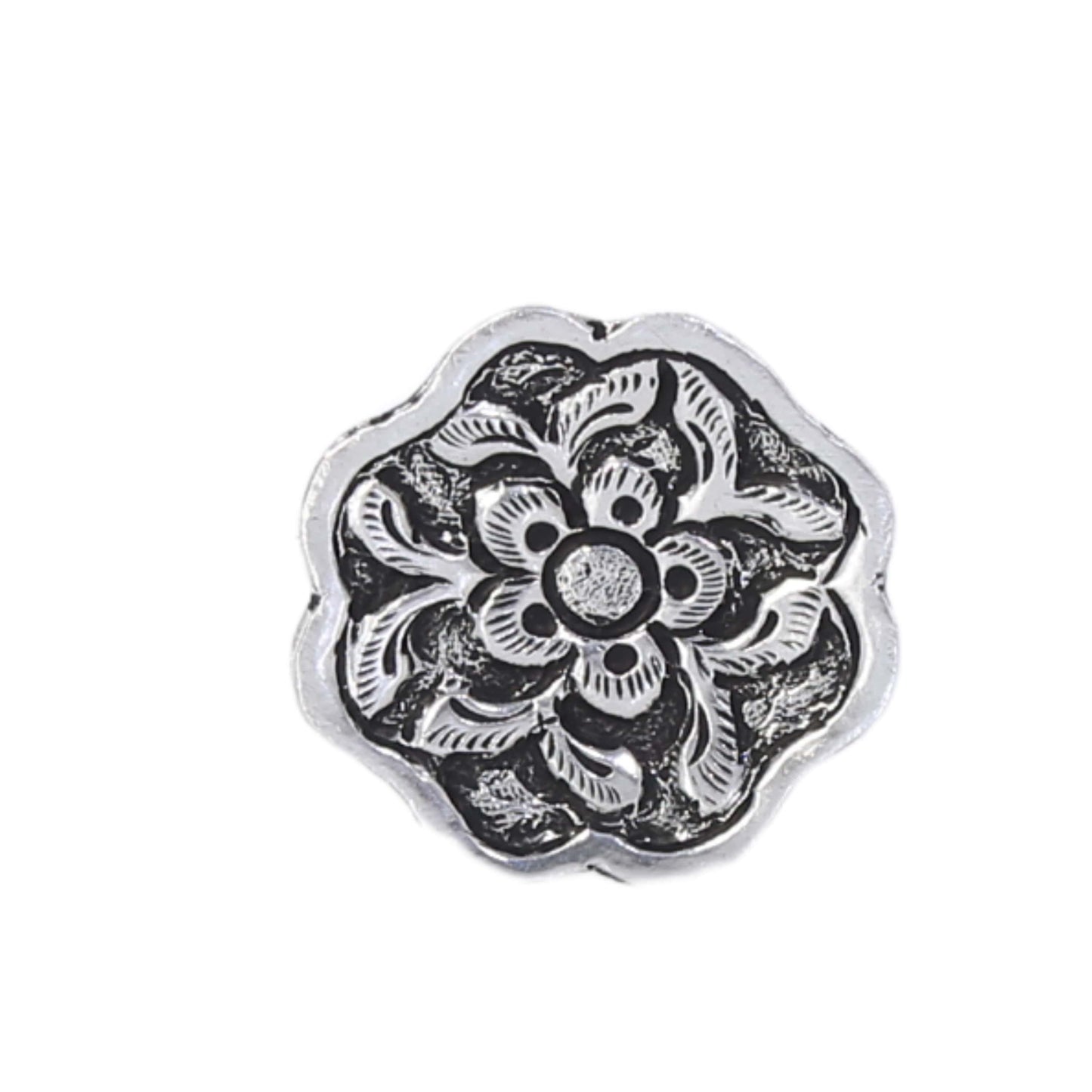 Floral Silver Ladies Ring