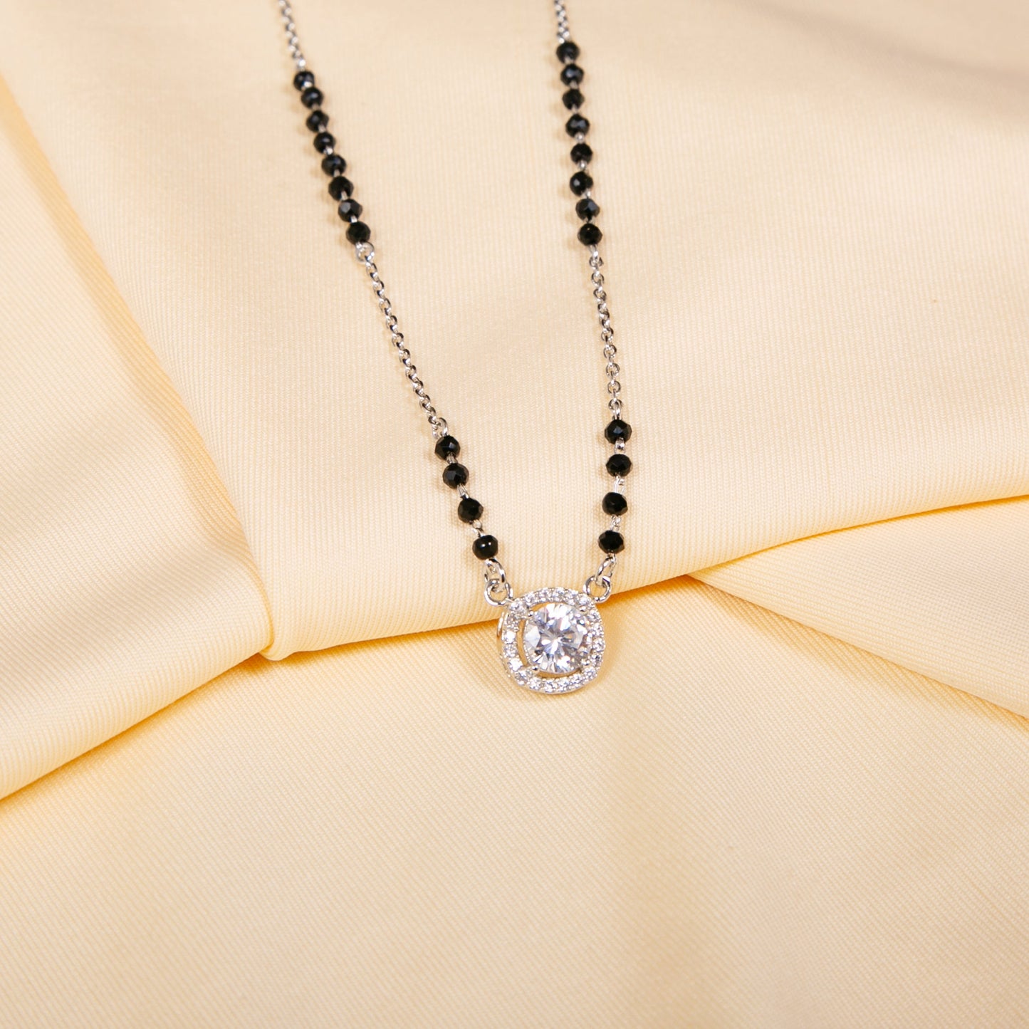 Floral Zircon Mangalsutra