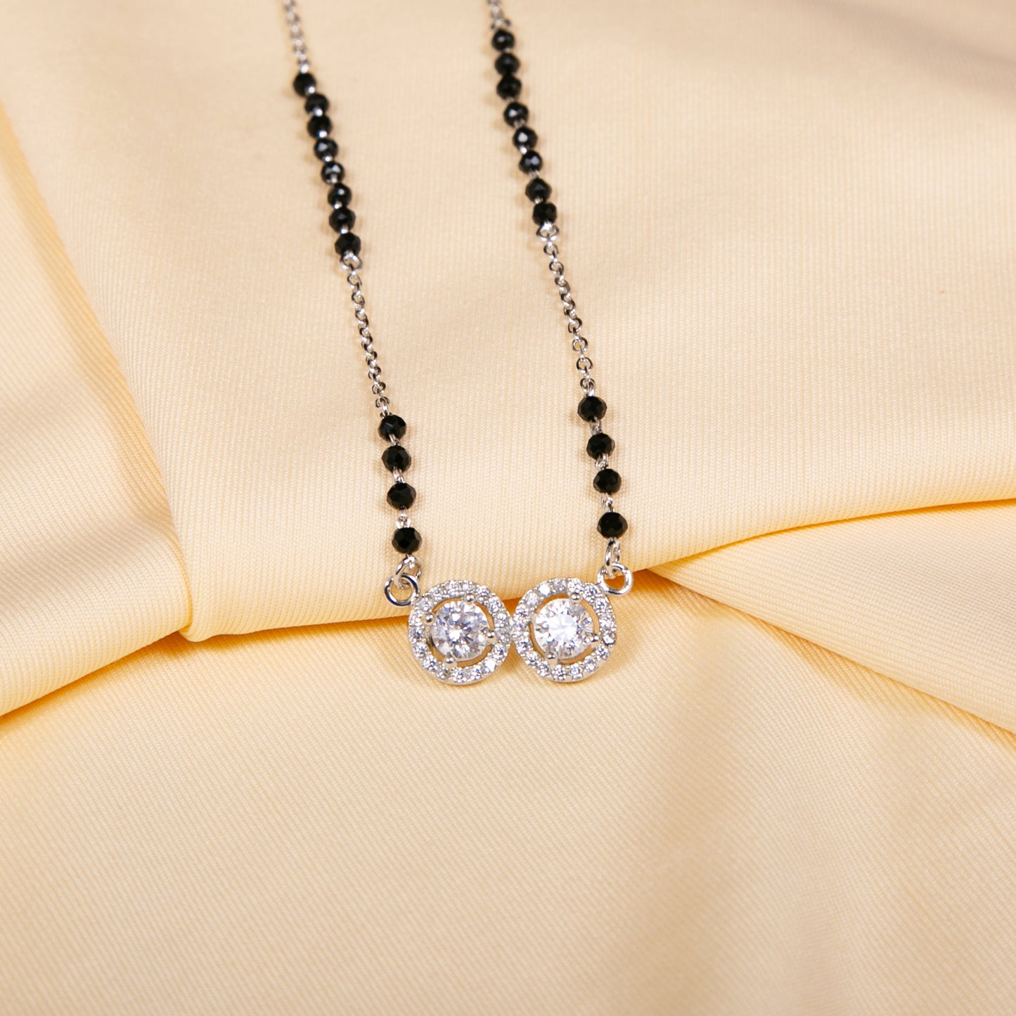 Floral Zircon Mangalsutra