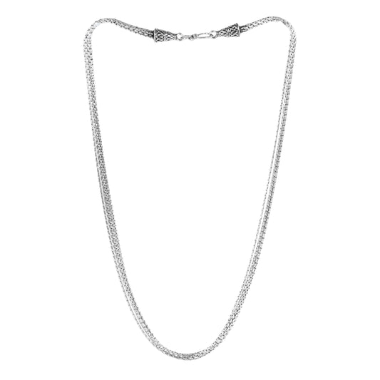 Simple Elegant Silver Necklace