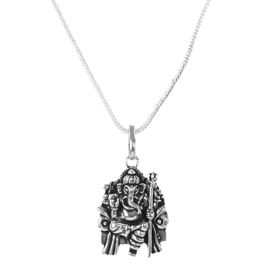 Ganpati Silver Pendant