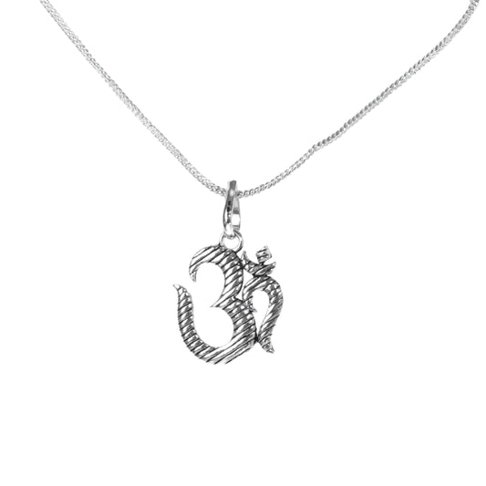 Om Silver Pendant