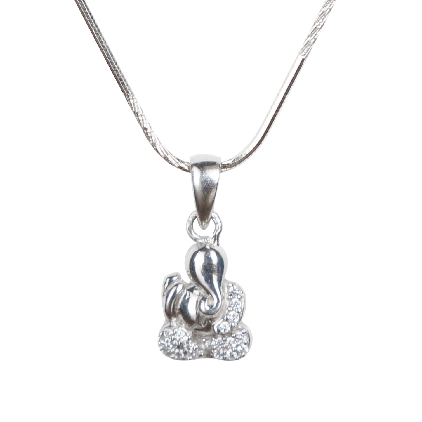 Ganpati Zircon Pendant