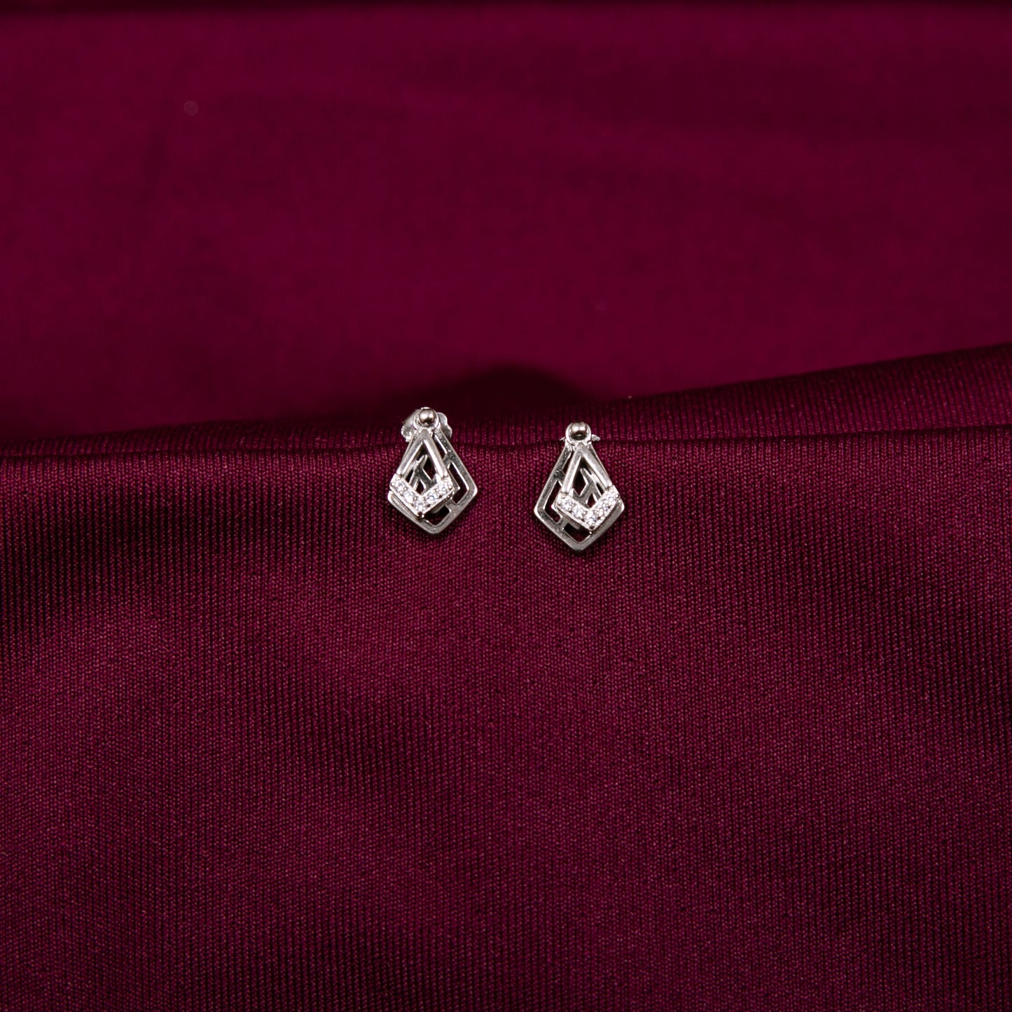 Simple Elegant Zircon Earring Tops