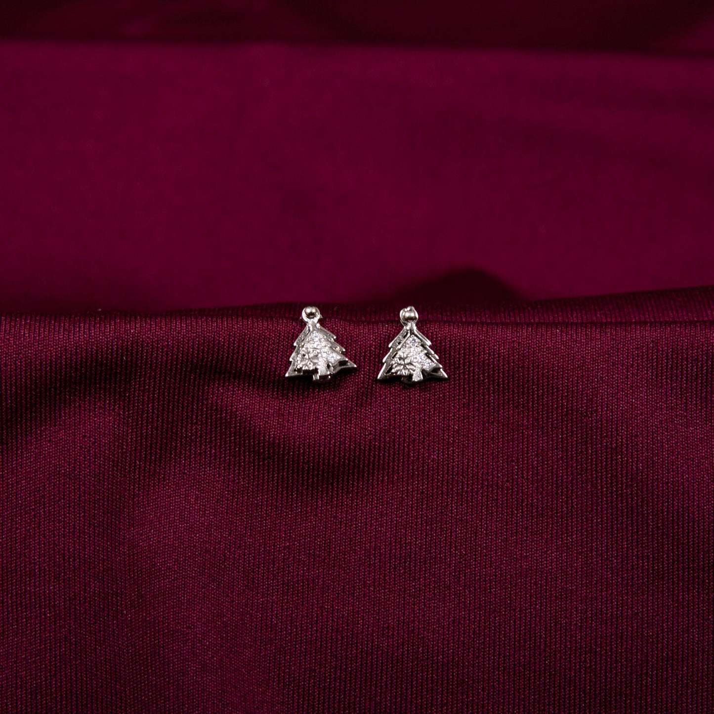 X Mas Tree Zircon Earring Tops