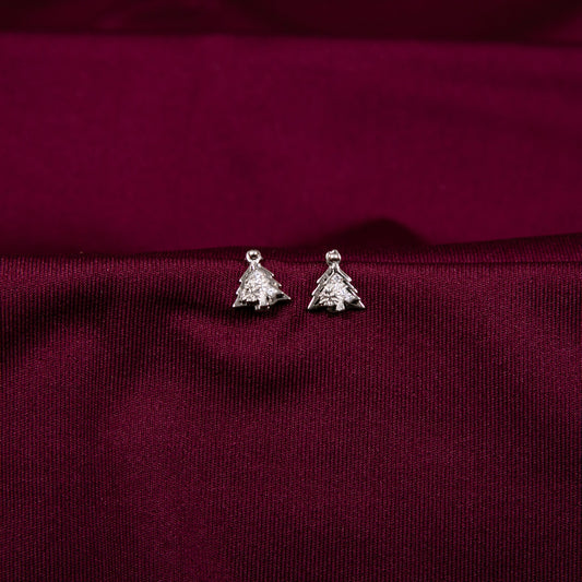 X Mas Tree Zircon Earring Tops