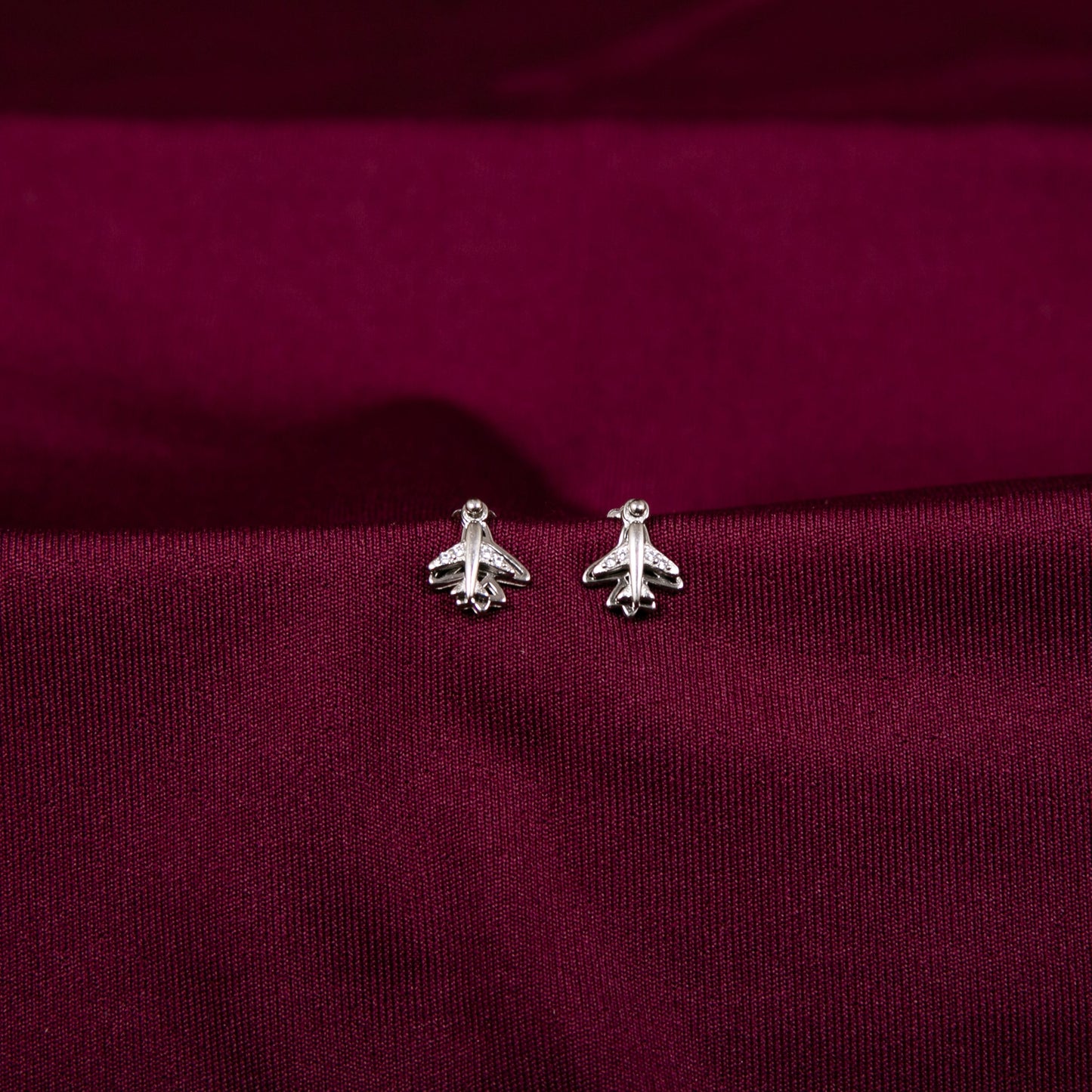 Aeroplane Zircon Earring Tops