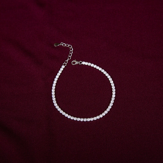 Silver Throne 925 Silver Openable Tennis Cz Bracelet