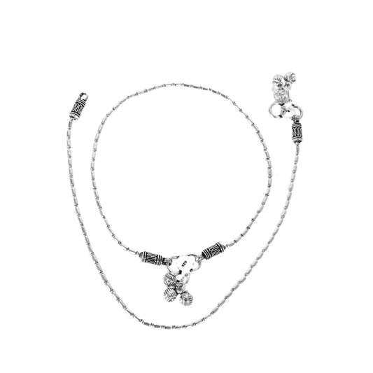 Chain Design Anklet (Payal) for women in Pure 925 Sterling Silver