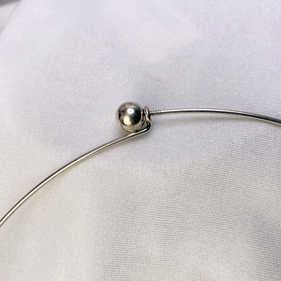 Plain Wire Style Chain Necklace With Openable Ball Lock